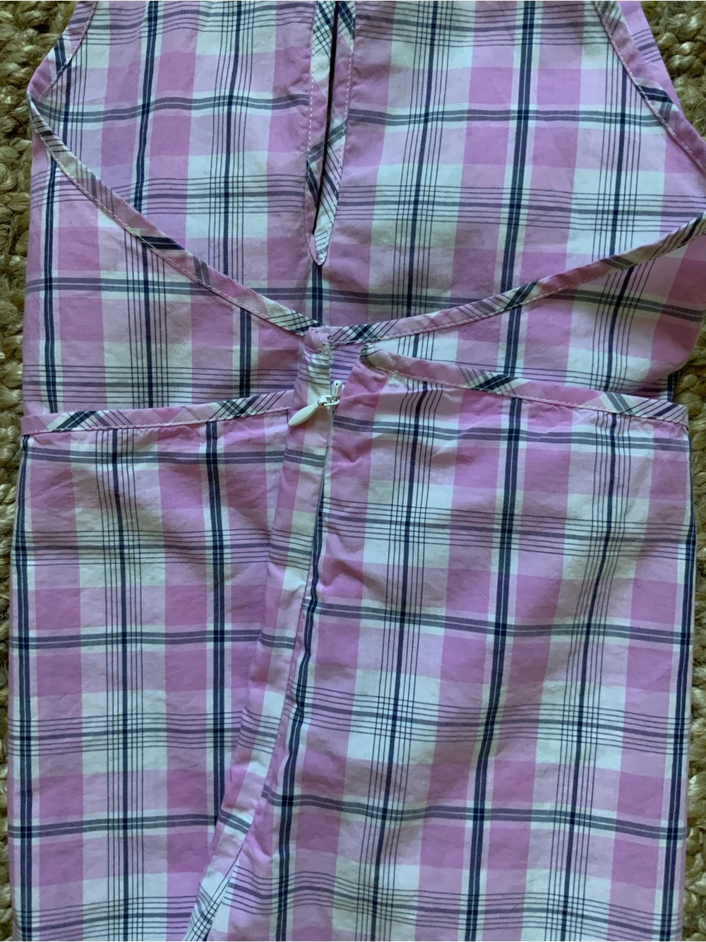 J.Crew Pink Plaid Halter Top XXL - Picture 4 of 6